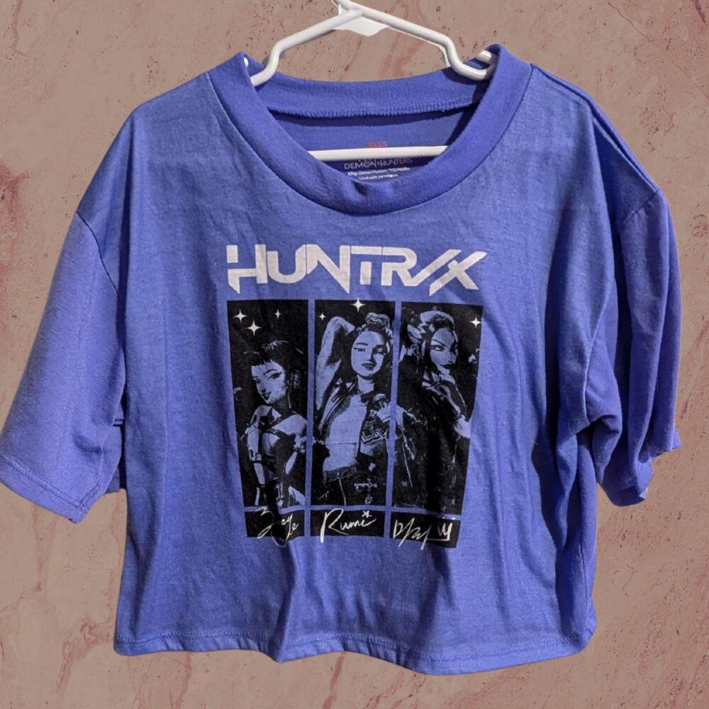Netflix K-Pop Demon Hunters HUNTR/X cropped baby tee ⚡